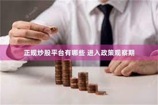 正规炒股平台有哪些 进入政策观察期