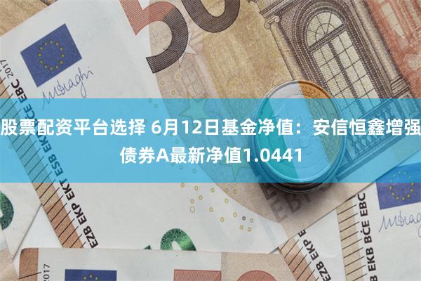 股票配资平台选择 6月12日基金净值：安信恒鑫增强债券A最新净值1.0441