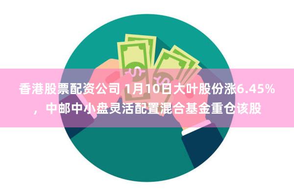 香港股票配资公司 1月10日大叶股份涨6.45%，中邮中小盘灵活配置混合基金重仓该股