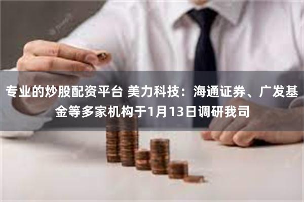 专业的炒股配资平台 美力科技：海通证券、广发基金等多家机构于1月13日调研我司